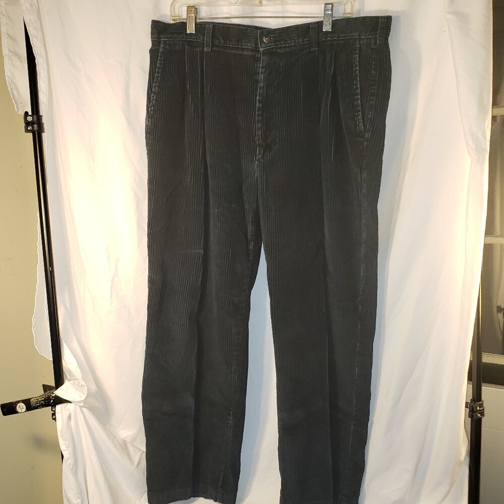 Haggar Black Label Men's Black Wide Wale Cords - 36x29